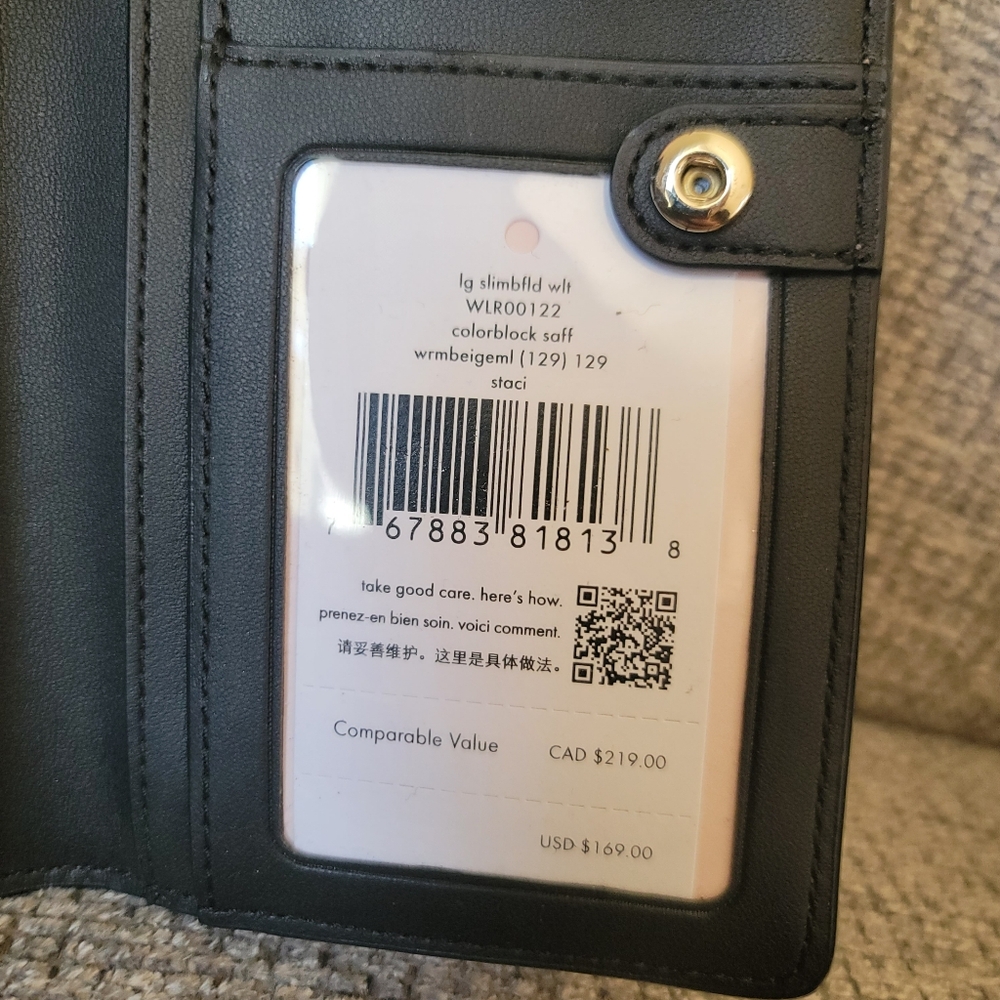Kate Spade Staci Colorblock Saffiano Leather Bifold Wallet NWT - Picture 3 of 10